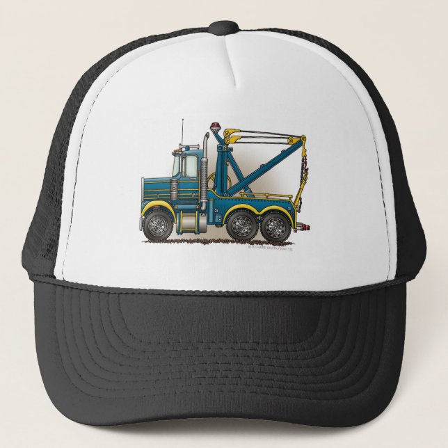 Gorras azules del camión de auxilio de la grúa (Anverso)