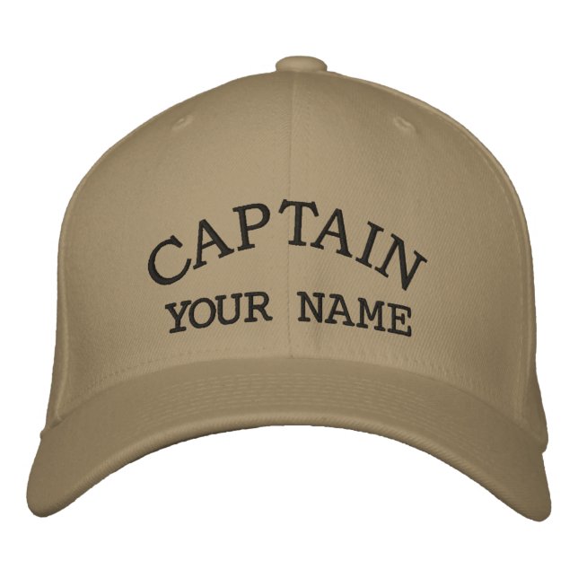 Gorras Bordadas Capitán Personalizadas (Anverso)