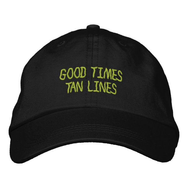 Gorras Bordadas Good Times Tan Lines (Anverso)