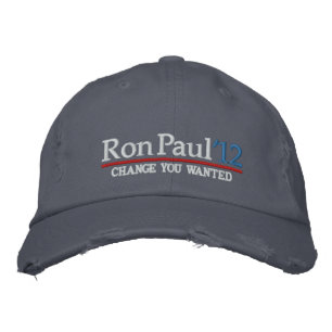 Gorras bordados en Personalizable Ron Paul 2012
