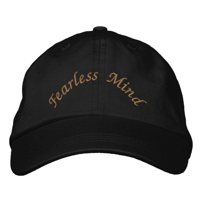 Gorras Clásicas Negras Motivacionales Estilo Sin M (Anverso)