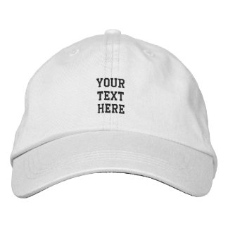 Gorras con derechos de personalizado no mínimos