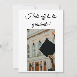 Gorras de alta graduación y con tarjeta de invitac