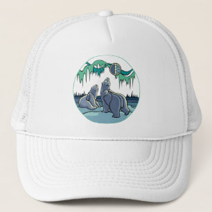 Gorras de arte de oso nativo Gorra de arte indígen