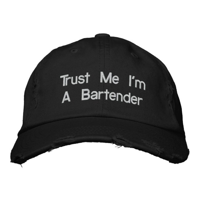 Gorras de Bartender - Créanme, soy barman (Anverso)