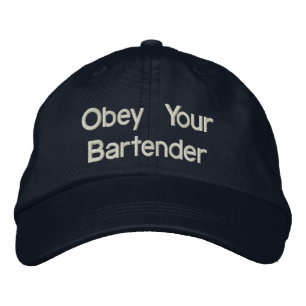 Gorras de Bartender - Obedezca a su Bartender