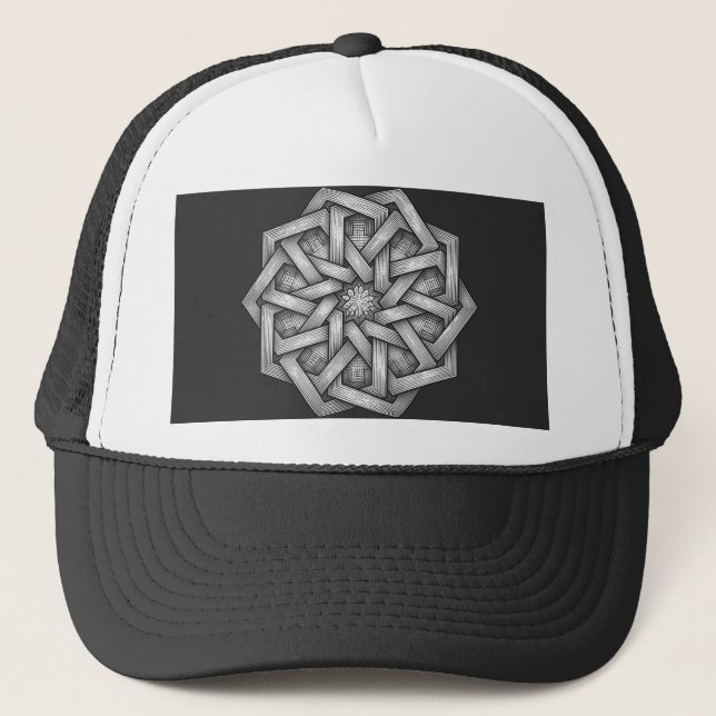Gorras de béisbol geométricas de profundidades de  (Anverso)