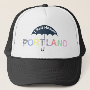 Gorras de béisbol negras de casas de bienes raíces