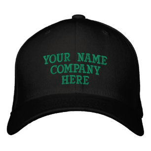 Gorras de béisbol personalizadas con texto bordado