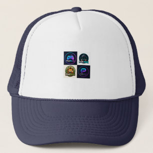 Gorras de camionero con insignias de juegos retro 
