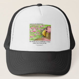 Gorras de camionero de flamencos rosas horteras