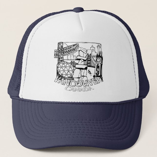 Gorras de camionero de recuerdo de Vancouver y som (Anverso)