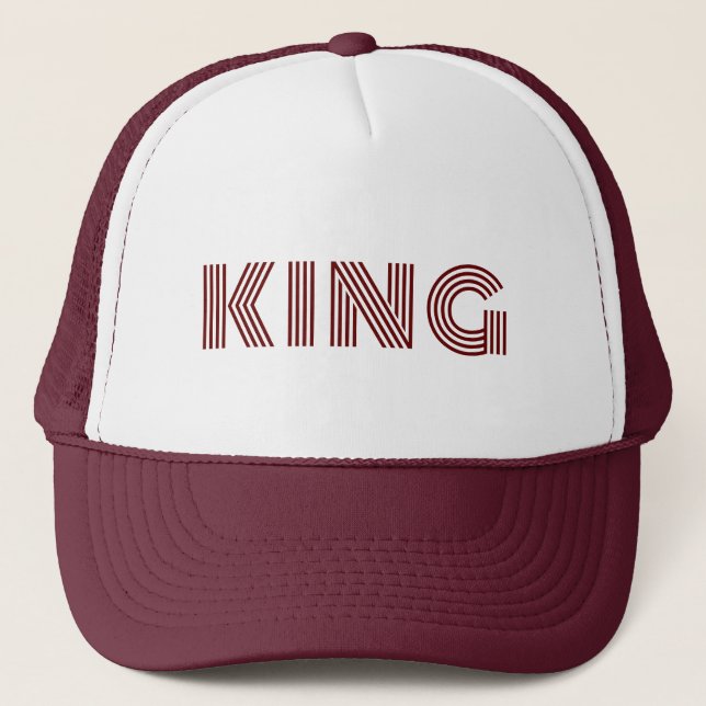 Gorras de camionero personalizadas de color granat (Anverso)