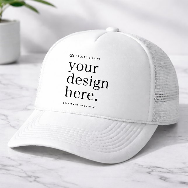 Gorras de Camionero Sube Tu Diseño (Upload your artwork and turn this hat into custom merch, team workwear or a stylish gift)