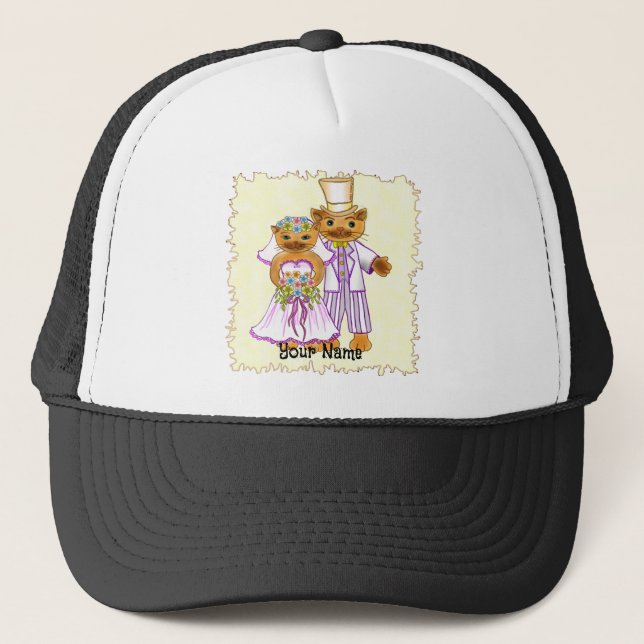 Gorras de Cat Bride y Groom (Anverso)