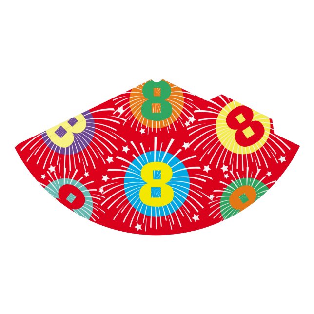 Gorras de conos de papel de fiesta de cumpleaños d (Anverso)