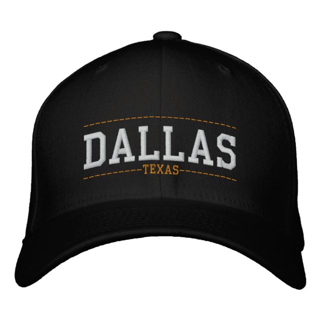 Gorras de Dallas Texas USA Embrodered (Anverso)