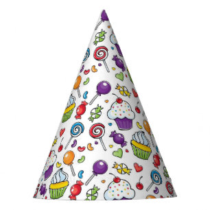 Gorras de Fiesta de papel - Pastel dulce