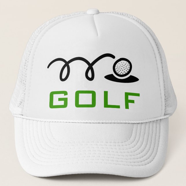 Gorras de golf blancos para hombres y mujeres (Anverso)