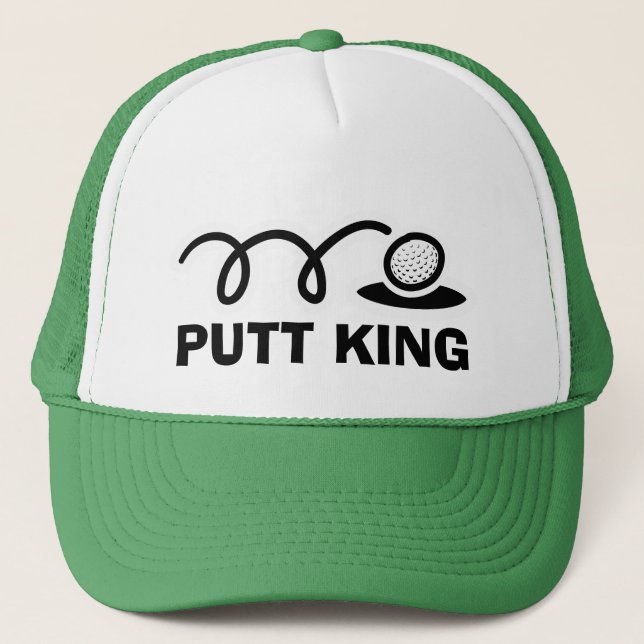 Gorras de golf divertidos | Putt King (Anverso)