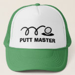 Gorras de golf divertidos | Putt Master<br><div class="desc">Gorras de golf divertidos | Putt Master. Idea de regalo deportivo para golfistas hombres y mujeres. Balón de golf blanco y negro y diseño de hoyos. Humor de golf.</div>