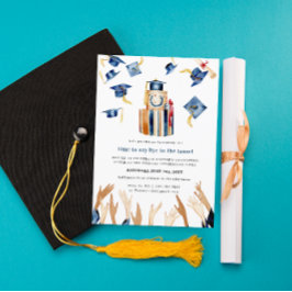 Gorras de graduación | Invitación a la fiesta de g