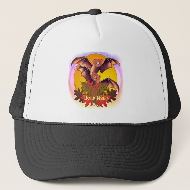 Gorras de Halloween de Bite Me Bats (Anverso)