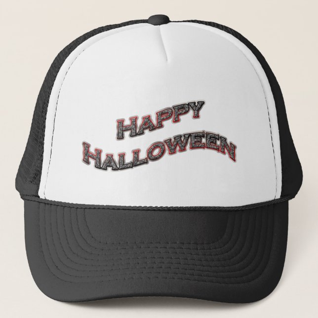 Gorras de Halloween felices (Anverso)