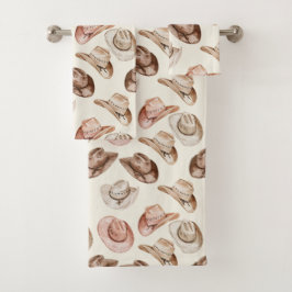 Gorras de la chica de vaca rosa marrón occidental