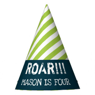 Gorras de la fiesta de cumpleaños de los dinosauri