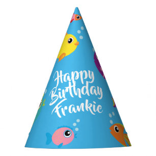 Gorras de la fiesta de cumpleaños del acuario de
