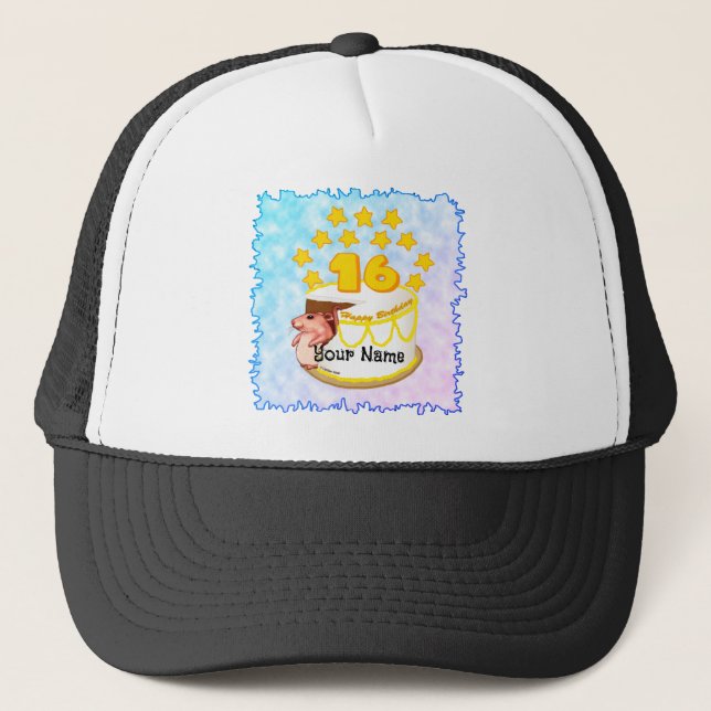 Gorras de la Fiesta de Cumpleaños del Ratón 16 (Anverso)