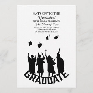 Gorras De La Invitación A Los Graduados