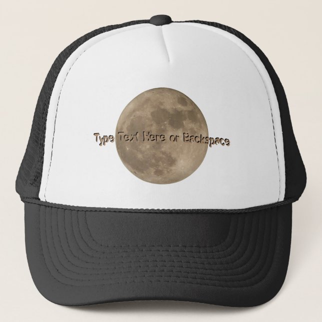 Gorras de la luna con capucha personalizada de la  (Anverso)