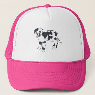 Gorras de perros con manchas blancas y negras