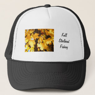 Gorras de Pesca de Steelhead de Otoño Hojas Amaril
