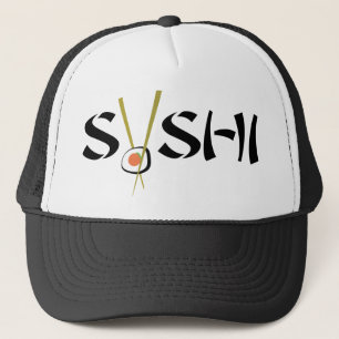 Gorras de planetas orgánicos de sushi crudo