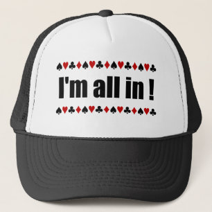 gorras de póquer "I'm All In!"