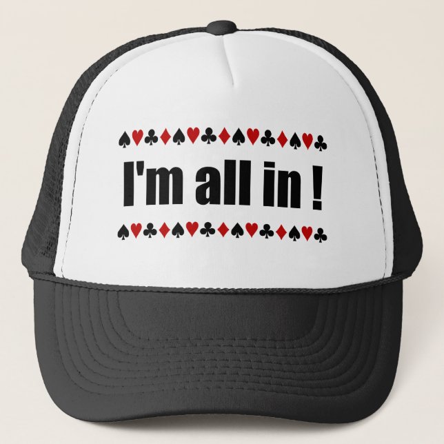gorras de póquer "I'm All In!" (Anverso)