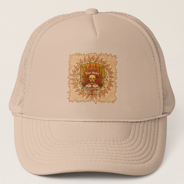 Gorras de Skull Shield Firefighter (Anverso)