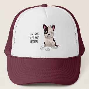 Gorras de texto divertidos personalizados de Perro