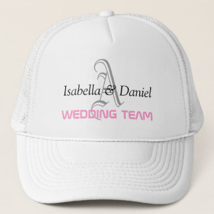 GORRAS del equipo boda MONOGRAM