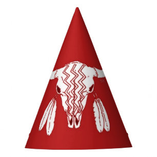 Gorras del fiesta de Búfalo Fantasma Rojo