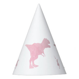 Gorras del fiesta del dinosaurio de los chicas -