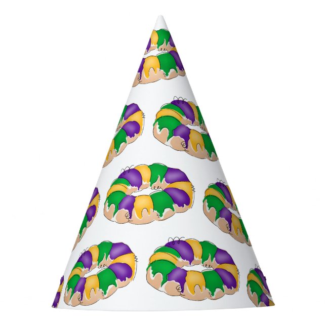 Gorras del Fiesta King Cake (Anverso)