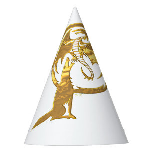 Gorras del fiesta Wolf & Dragon Gold Gold