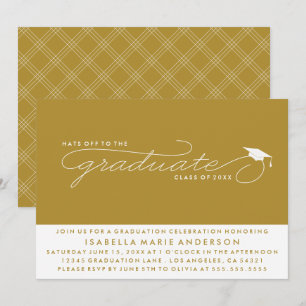 GORRAS DEL GRADUADO INVITACIÓN DE GRADUACIÓN