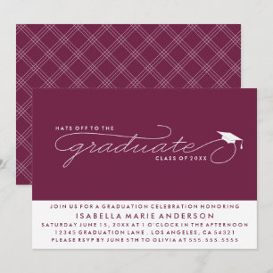 GORRAS DEL GRADUADO INVITACIÓN DE GRADUACIÓN