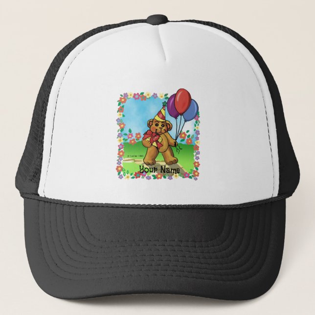 Gorras del partido Bear Birthday (Anverso)