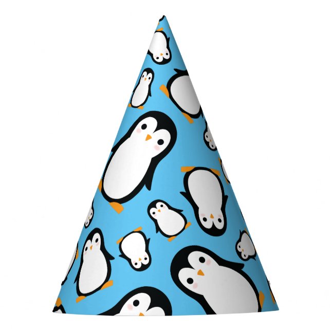 Gorras del Penguin Cute Winter Primer Cumpleaños F (Anverso)
